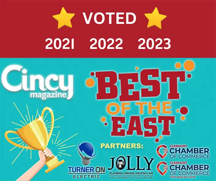 Voted 2021 Best of the East - Cincy Magazine